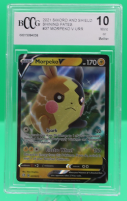 Pokemon TCG Morpeko V - Shining Fates 037/072 Holo Ultra Rare BCCG 10 Mint - Image 1