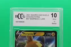 Pokemon TCG Morpeko V - Shining Fates 037/072 Holo Ultra Rare BCCG 10 Mint - Image 2
