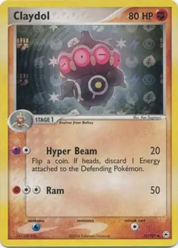 1x Claydol - 31/101 - Uncommon - Reverse Holo NM-Mint Pokemon EX - Hidden Legend - Image 1