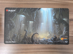 Magic the Gathering Grand Prix 2018 Mutavault Playmat John Avon Signed - Image 1
