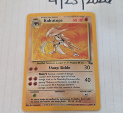 Pokemon TCG Kabutops 9/62 Fossil Holo Rare English Stage 2 60 HP 1999 - Image 1