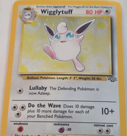 Pokemon TCG Wigglytuff 16/64 Jungle Holo Rare English Stage 1 80 HP 1999 - Image 1