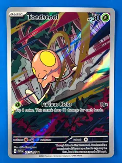 Pokemon TCG Toedscool Scarlet & Violet Base Set Illustration Rare 201/198 - NM - Image 1
