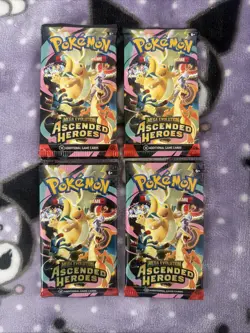 Pokemon TCG Ascended Heroes Booster Packs Lot Of 4 New/Factory Sealed - Image 1