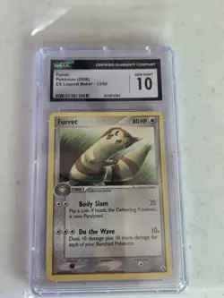 Pokemon TCG Furret EX Legend Maker 33/92 CGC Gem Mint 10 - Image 1