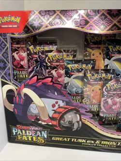 Pokemon TCG Paldean Fates Great Tusk Iron Treads Ex Premium Collection ✅ NEW - Image 2