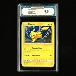 TQG 9.5 MINT+ 2017 Pokemon ENG Pikachu #PROMO SM81 - Image 2