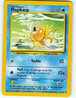 Magikarp - 35/102 Base Set - Pokemon TCG - 1999 - Image 1