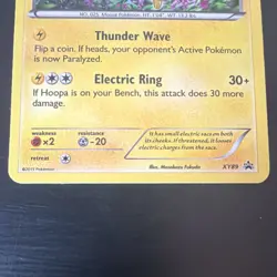 Pokemon TCG Pikachu XY89 XY-P Promo Regular 60 HP Thunder Wave Electric Ring - Image 2