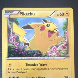 Pokemon TCG Pikachu XY89 XY-P Promo Regular 60 HP Thunder Wave Electric Ring - Image 3