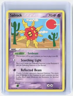 Solrock 47/107 Uncommon Deoxys Pokemon Near Mint - Image 1