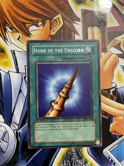 Yu-Gi-Oh TCG Horn Of The Unicorn Magic Ruler MRL-054 1st Ed Rare Card NM - Image 1