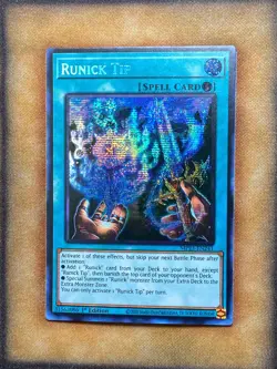 Yugioh Runick Tip MP23-EN241 Secret Rare 1st Ed NM - Image 1