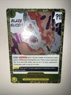 OP07-116 Blaze Slice : Rare Foil English One Piece TCG Card : OP07: 500 Years in - Image 5