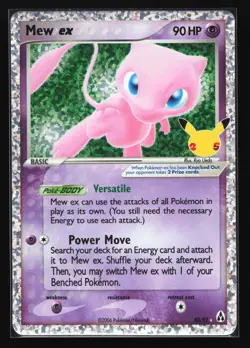 Pokemon Mew ex 88/92 Celebrations Classic Collection Ultra Rare Holo NM - Image 1