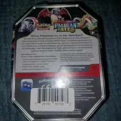 Pokemon TCG: Paldean Fates Shiny Great Tusk EX Tin (New And Sealed) 4 Boosters - Image 2