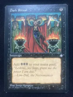 MTG ~ Dark Ritual ~ Ice Age #120 ~ Vintage English Magic Card ~ LP - Image 1