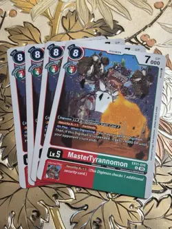 Digimon Card Game Playset MasterTyrannomon Uncommon Dawn of Liberator EX11-010 - Image 1