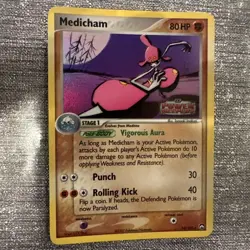 Medicham 34/108 EX Power Keepers Reverse Holo Stamped Pokemon Card - Image 1