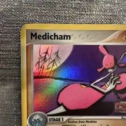 Medicham 34/108 EX Power Keepers Reverse Holo Stamped Pokemon Card - Image 2