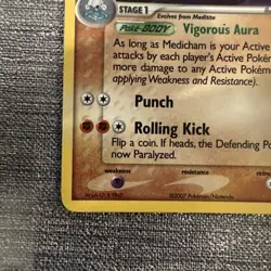 Medicham 34/108 EX Power Keepers Reverse Holo Stamped Pokemon Card - Image 5