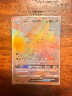 Entei GX, Tapu Bulu GX, Palkia GX Rainbow Rare Pokemon Cards. Excellent Condtion - Image 2