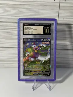 CGC Pristine 10 Tornadus V 185/198 Alternate Art Chilling Reign Pokemon Card - Image 1
