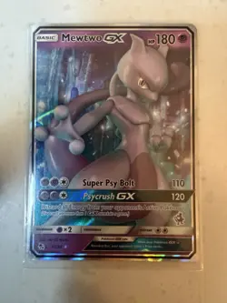 Mewtwo GX 31/68 Hidden Fates Ultra Rare Holo Basic Psychic HP 180 Pokemon Card - Image 1