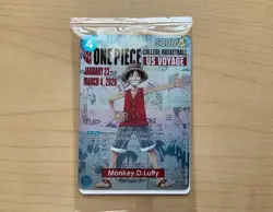 One Piece Monkey D. Luffy US Voyage College Basketball Promo Card Rutgers SEALED - Image 1