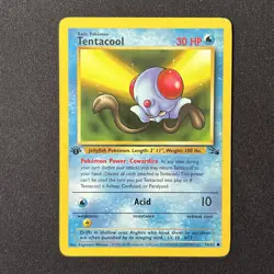 Tentacool 56/62 1st Edition Fossil Pokemon Card - Image 2