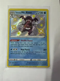 Pokemon Card Galarian Mr. Rime SV021/SV122 Shiny Vault Shining Fates Near Mint - Image 1