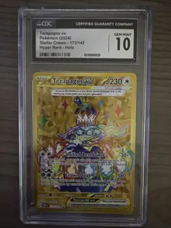 Pokemon TCG Terapagos EX Card 173/142 Stellar Crown Holo LP - Image 1