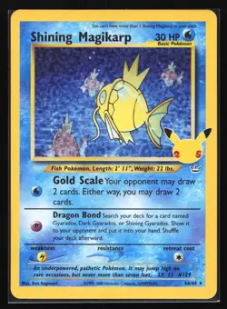 Pokemon Shining Magikarp 66/64 Celebrations Classic Collection Ultra Rare NM - Image 1