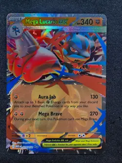 Mega Lucario ex 033 Me: Mega Evolution Promo Holo And 23 Mega CARDS 💎💎🤯🤯 - Image 3