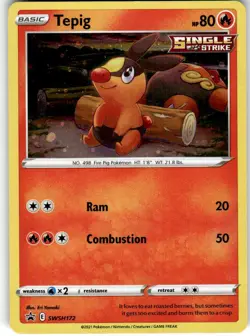 Tepig Promo SWSH: Sword & Shield Promo Cards SWSH172 LP - Image 1