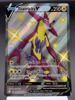 Toxtricity V SV112/SV122 - Shiny Full Art - Shining Fates Pokemon Card NM - Image 1