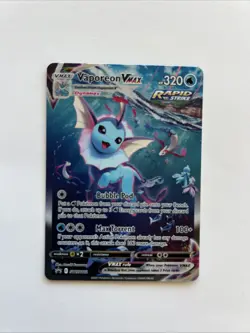Vaporeon VMAX SWSH182 Sword & Shield Promo Holo Card Near Mint Condition - Image 1