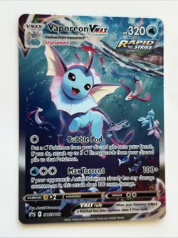 Vaporeon VMAX SWSH182 Sword & Shield Promo Holo Card Near Mint Condition - Image 2