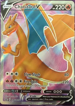 Pokemon Charizard V SWSH050 Black Star Promo Englisch Near Mint - Image 1