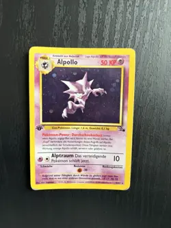 Alpollo 6/62 Holo - Fossil, deutsch Pokemon TCG Vintage - Image 1
