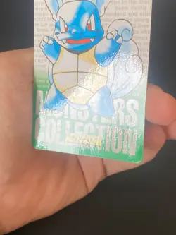 JAPANESE POKEMON WARTORTLE No.008 CARDDASS GREEN 1996 CARABAFFE - G/VG - Image 4
