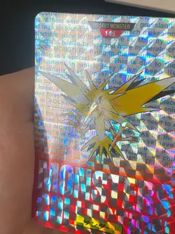 JAPANESE POKEMON ZAPDOS No.145 HOLO PRISM CARDDASS RED 1996 ELECTHOR - VG+ - Image 3