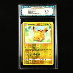 TQG 9.5 MINT+ 2020 Pokemon ENG Pikachu #SWSH-SS D 065/202 C - Image 1