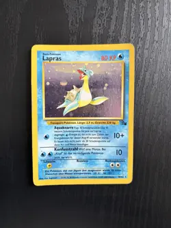 Lapras 10/62 Holo - Fossil, deutsch Pokemon TCG Vintage - Image 1