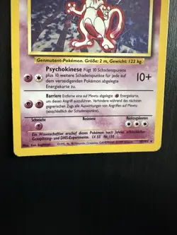 Mewtu 10/102 Holo - Base Set, deutsch Pokemon TCG Vintage - Image 2