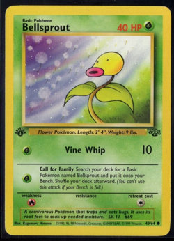 Bellsprout 49/64 1st Edition Common Jungle Set WOTC Pokemon TCG LP/NM - Image 1