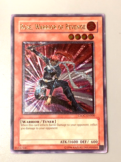 yugioh Rose, Warrior of Revenge CSOC-EN000 Ultimate Rare Unlimited Ed near mint - Image 2