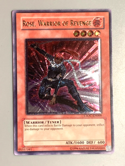 yugioh Rose, Warrior of Revenge CSOC-EN000 Ultimate Rare Unlimited Ed near mint - Image 3