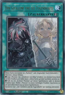 YU-GI-OH, DER GEFALLENE UND DIE TUGENDHAFTE, UR, CH01-DE019, 1. Auflage, TOP - Image 1