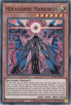 YU-GI-OH, HEKAHANDE MANKIBUEL, SR, BLZD-DE018, 1. Auflage, TOP - Image 1
